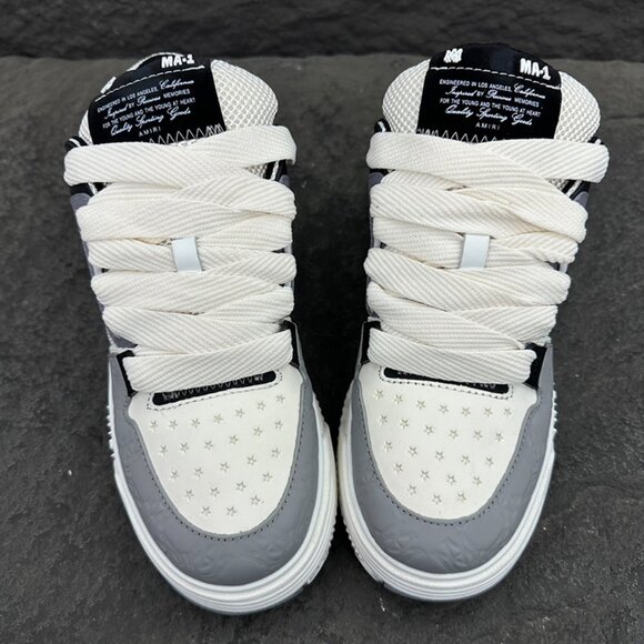 Amiri Patchwork Leather Sneakers - Picture 11 of 16